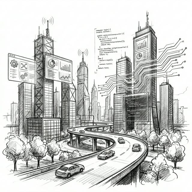 City and code sketch